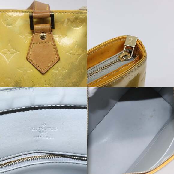 LOUIS VUITTON Monogram Vernis Houston Hand Bag Gris M91053 - Picture 11 of 13